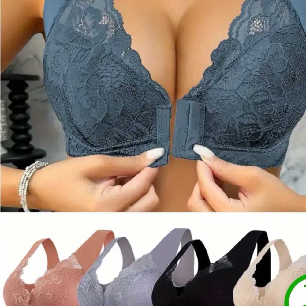 get all 5 for 1 price Lace Bra Intimates,creambrown,gray,black,blue,tan